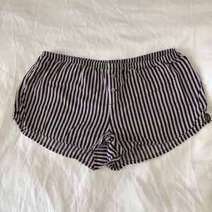 Aerie Striped Cotton PJ shorts, Size Small